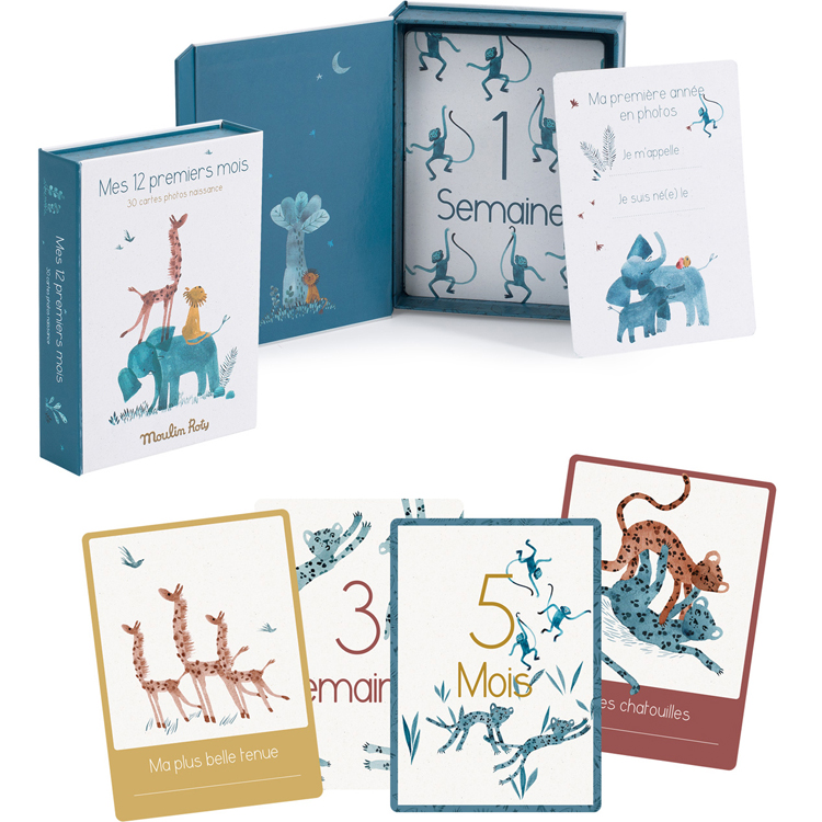Cartes Mes 12 premiers mois Sous mon Baobab (Moulin Roty) - Image 2