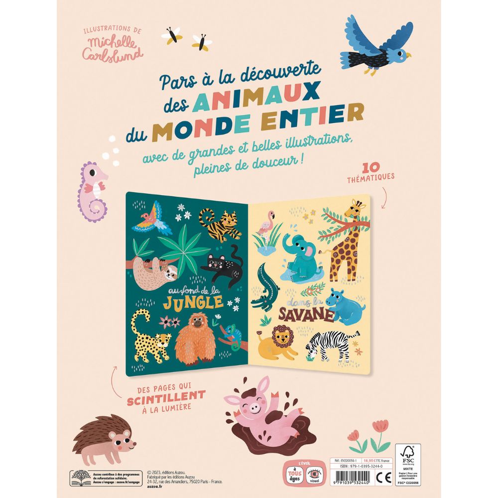 Livre Mes 100 animaux à découvrir X Michelle Carlslund (Auzou Editions) - Image 3