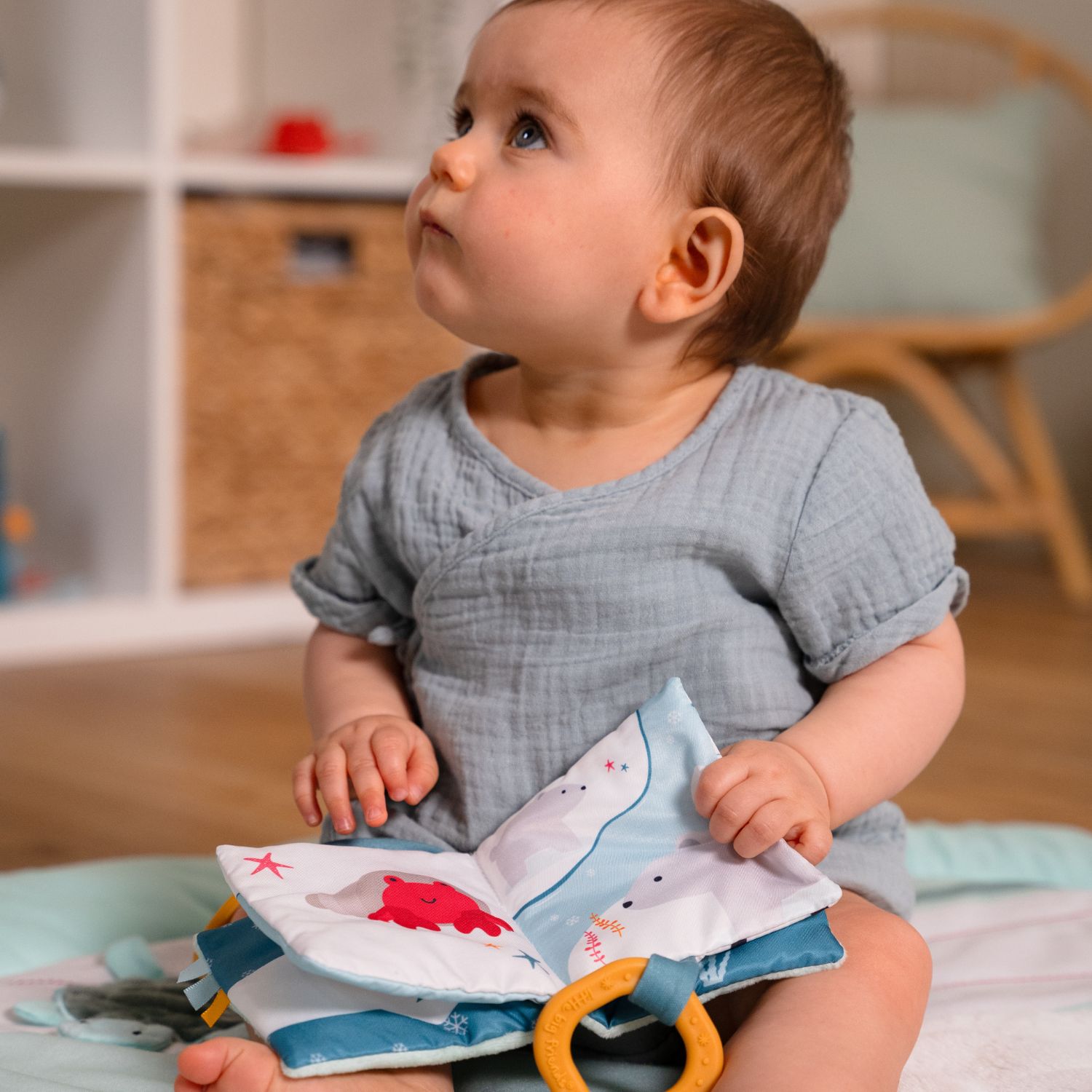 Little Big Friends - Livre en tissu bébé Océan