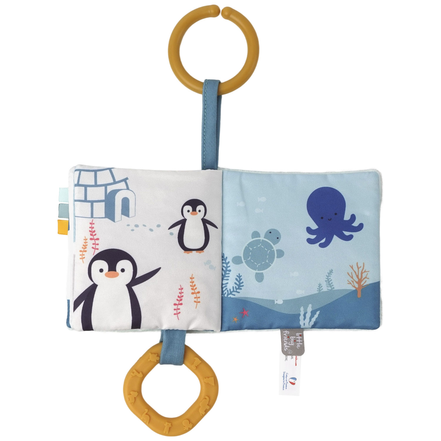 Livre en tissu bébé Océan (Little Big Friends) - Image 6