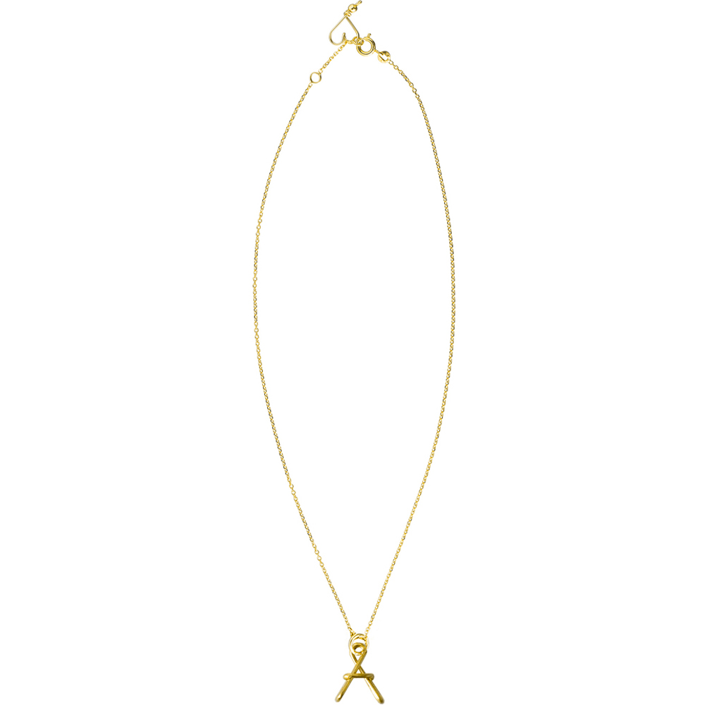 Collier chaîne La petite majuscule goldfilled jaune (personnalisable) (Padam Padam) - Image 2