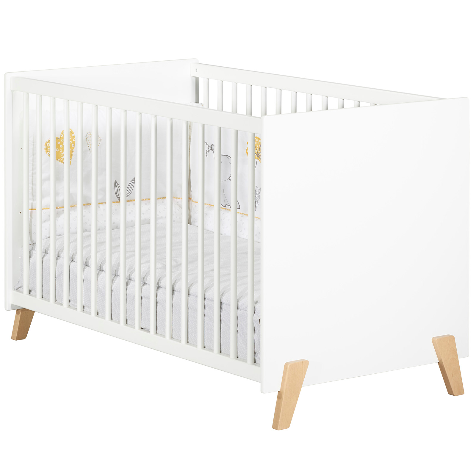 Lit à barreaux Joy naturel (60 x 120 cm) (Baby Price) - Image 1