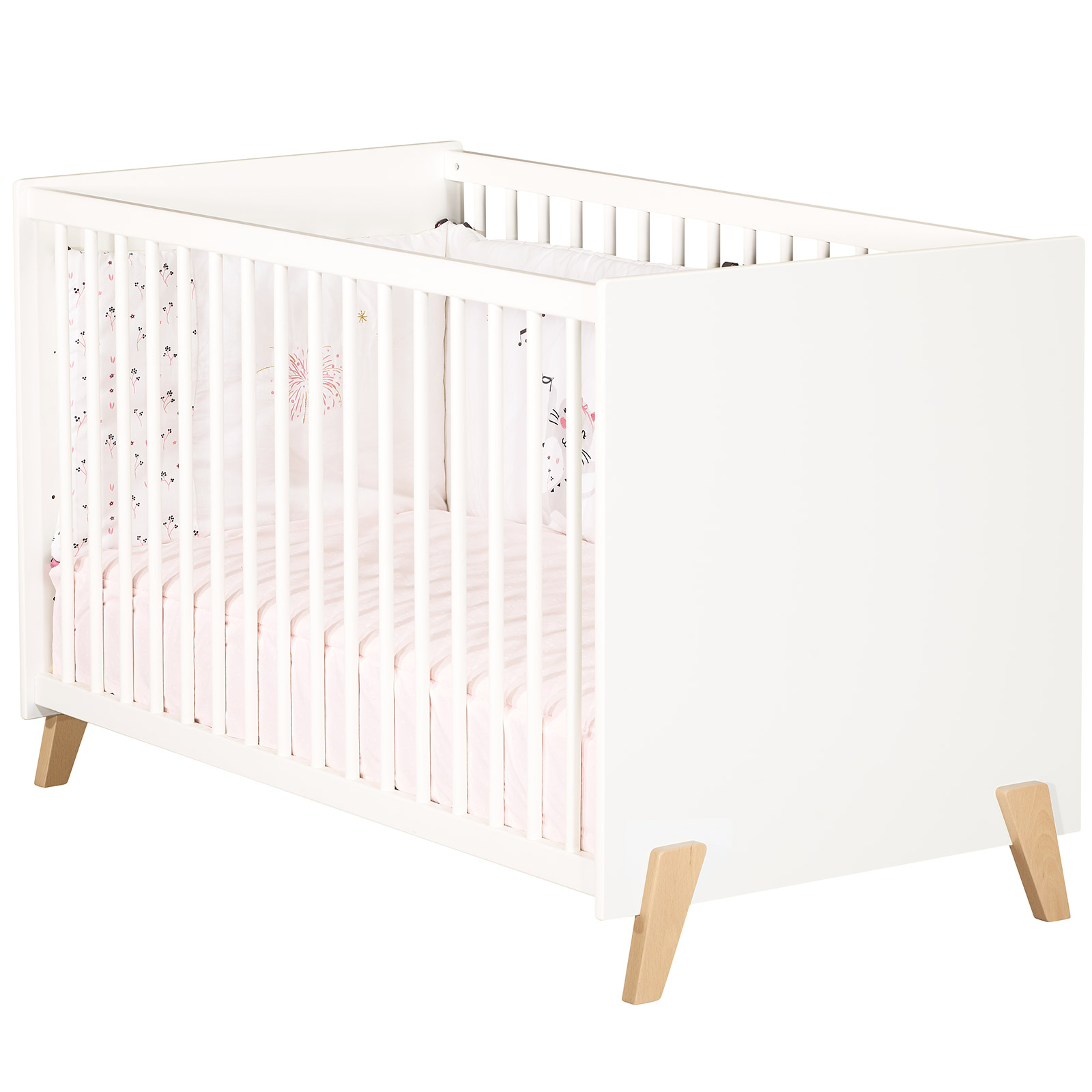 Lit à barreaux Joy naturel (60 x 120 cm) (Baby Price) - Image 4