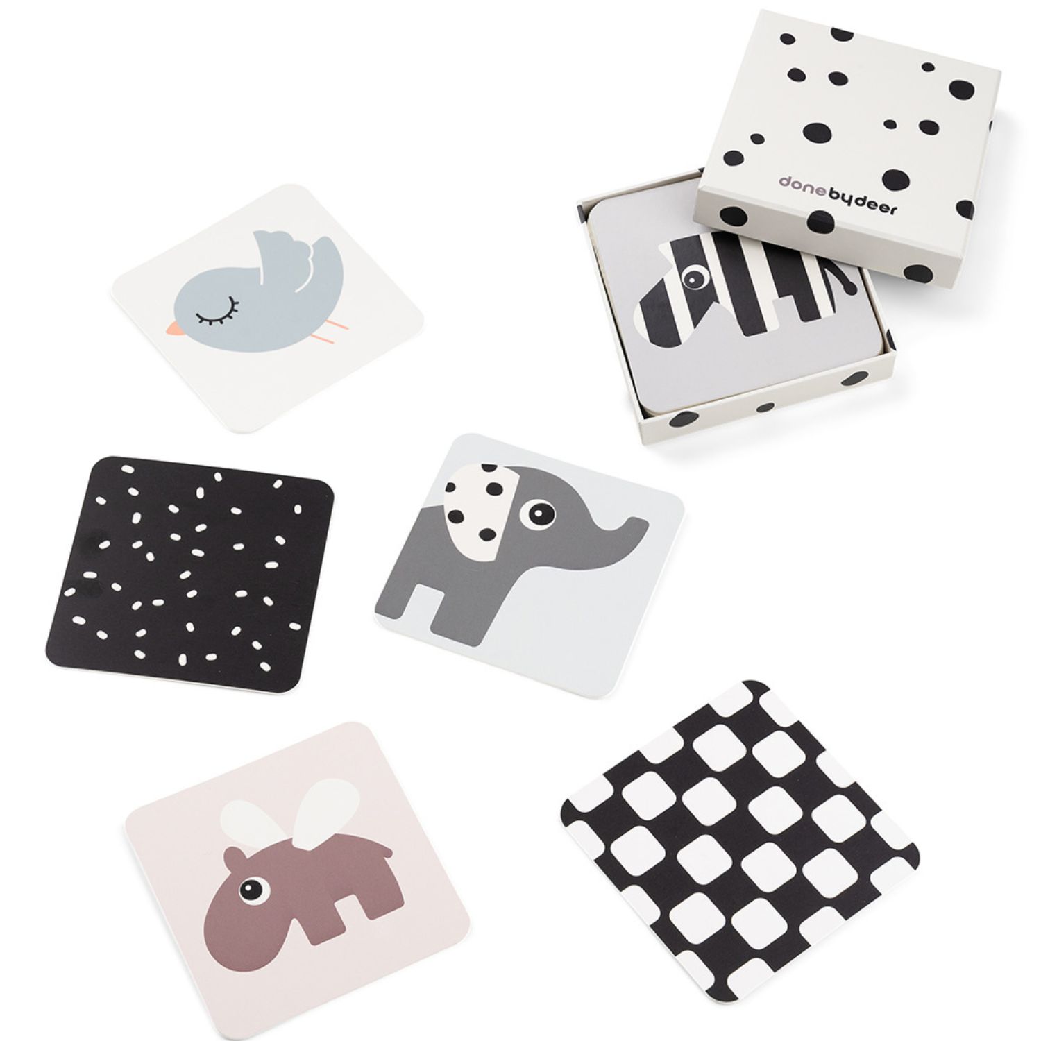Lot de 10 cartes aux motifs contrastés Deer friends (Done by deer) - Image 4