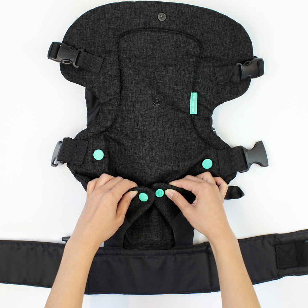 Porte Bébé Flip Ergo 4 en 1 denim noir (Infantino) - Image 3
