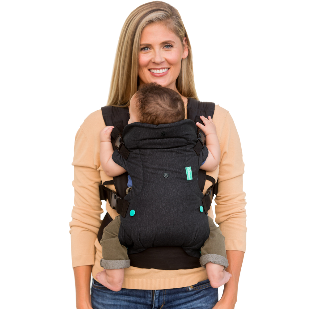 Porte Bébé Flip Ergo 4 en 1 denim noir (Infantino) - Image 4