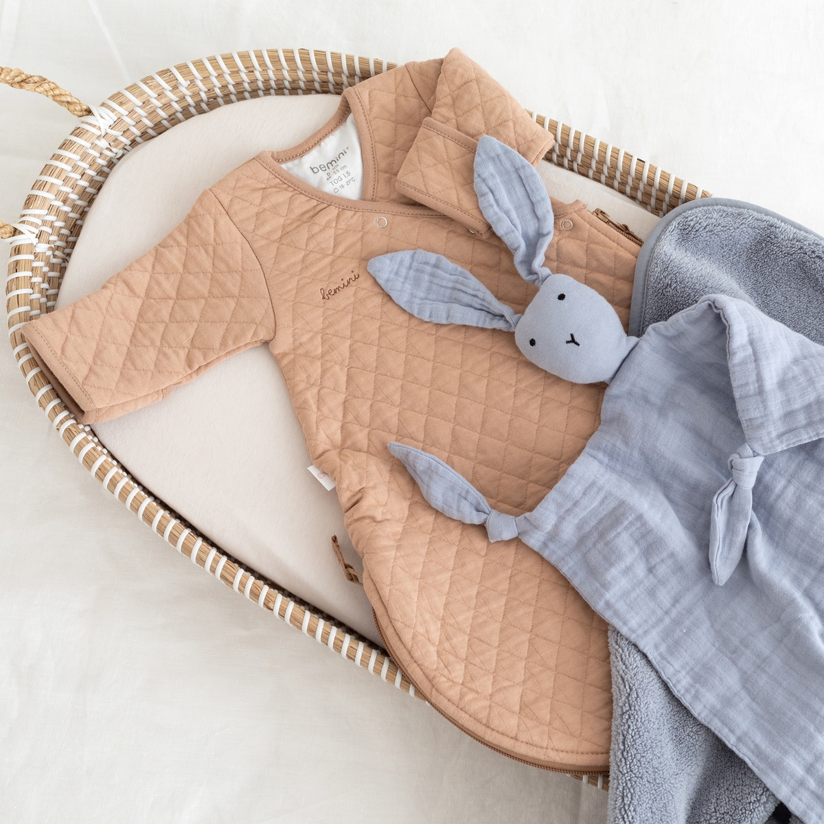 Gigoteuse légère Magic Bag Beige Pady quilted jersey TOG 1,5 (50 cm) (Bemini) - Image 2