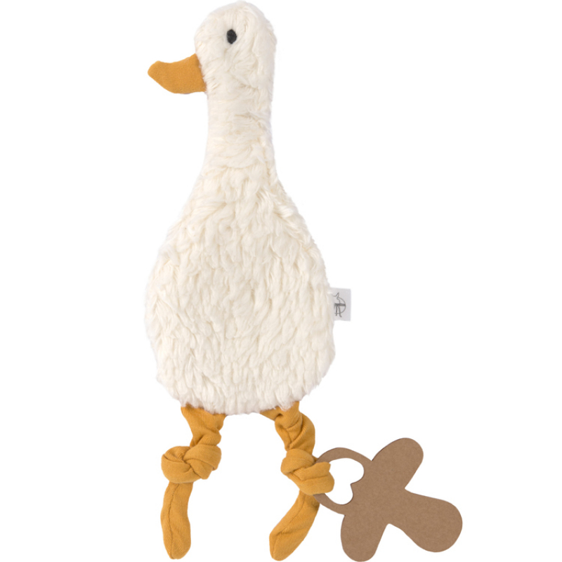 Doudou attache sucette Tiny Farmer Oie (Lassig) - Image 6