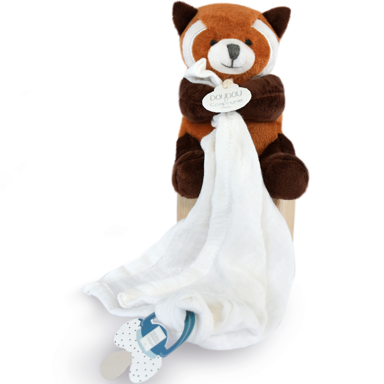 Doudou attache sucette Panda roux (Doudou Et Compagnie) - Image 2