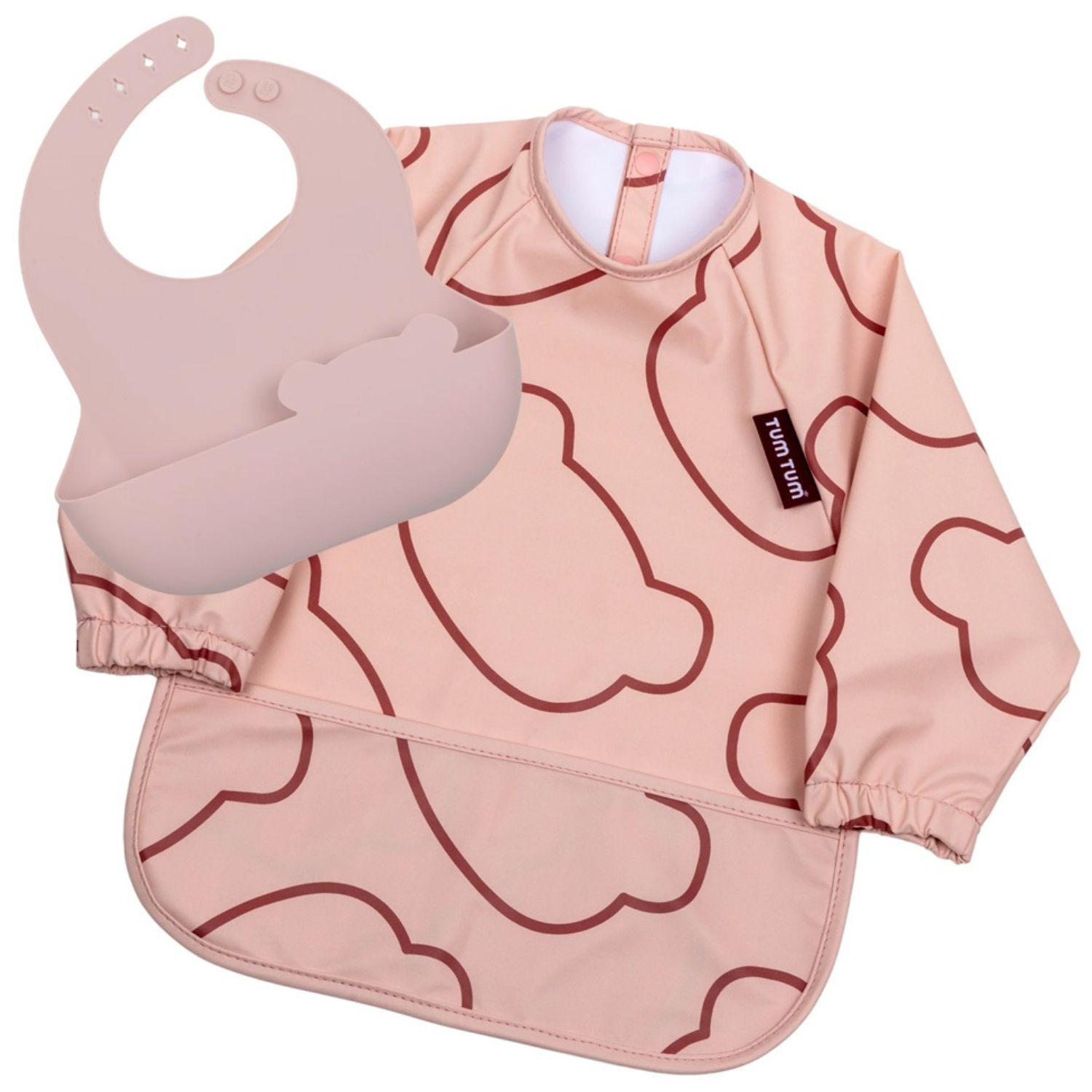 Tum Tum - Set de 2 bavoirs Rose