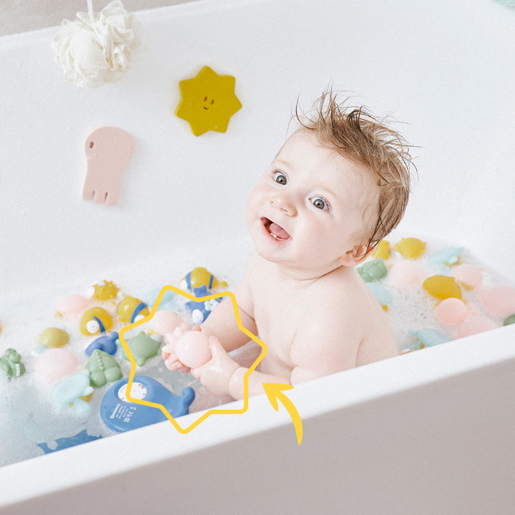 Jouets de bain Rigolo Splash (6 pièces) (Badabulle) - Image 2