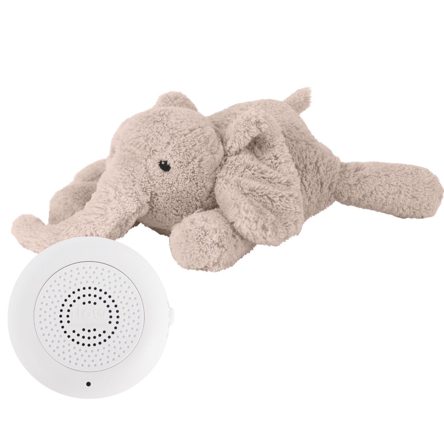 Peluche bruit blanc George l'éléphant beige (FLOW) - Image 5