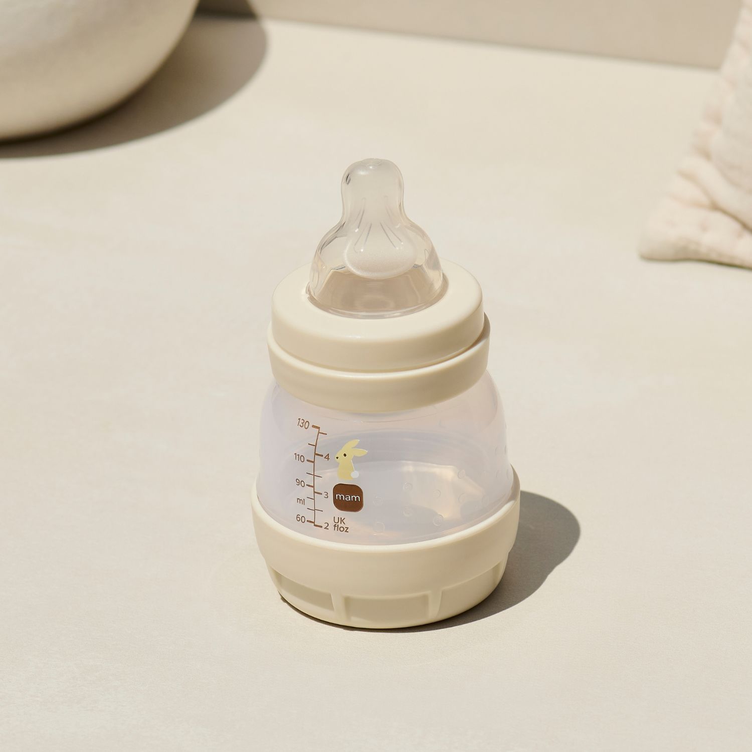 Biberon Easy Start nouveau-né - 130ml - Sable - Tétine débit 0 (Mam) - Image 1