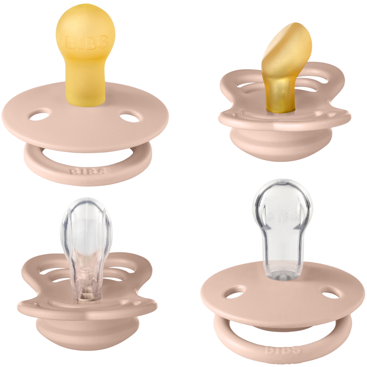 Coffret de 4 sucettes Try It Blush (0-6 mois) (Bibs) - Image 3