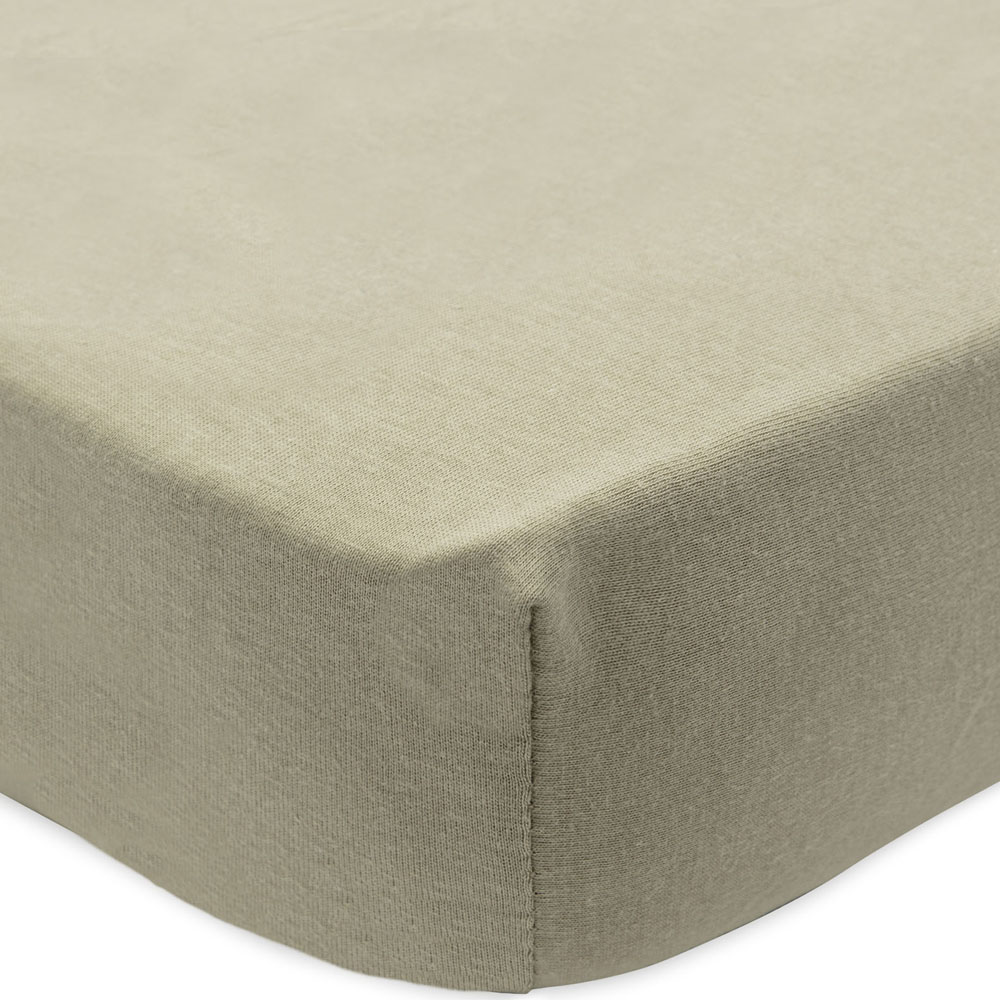 Lot de 2 draps housses en jersey Olive Green (40 x 80 cm) (Jollein) - Image 4