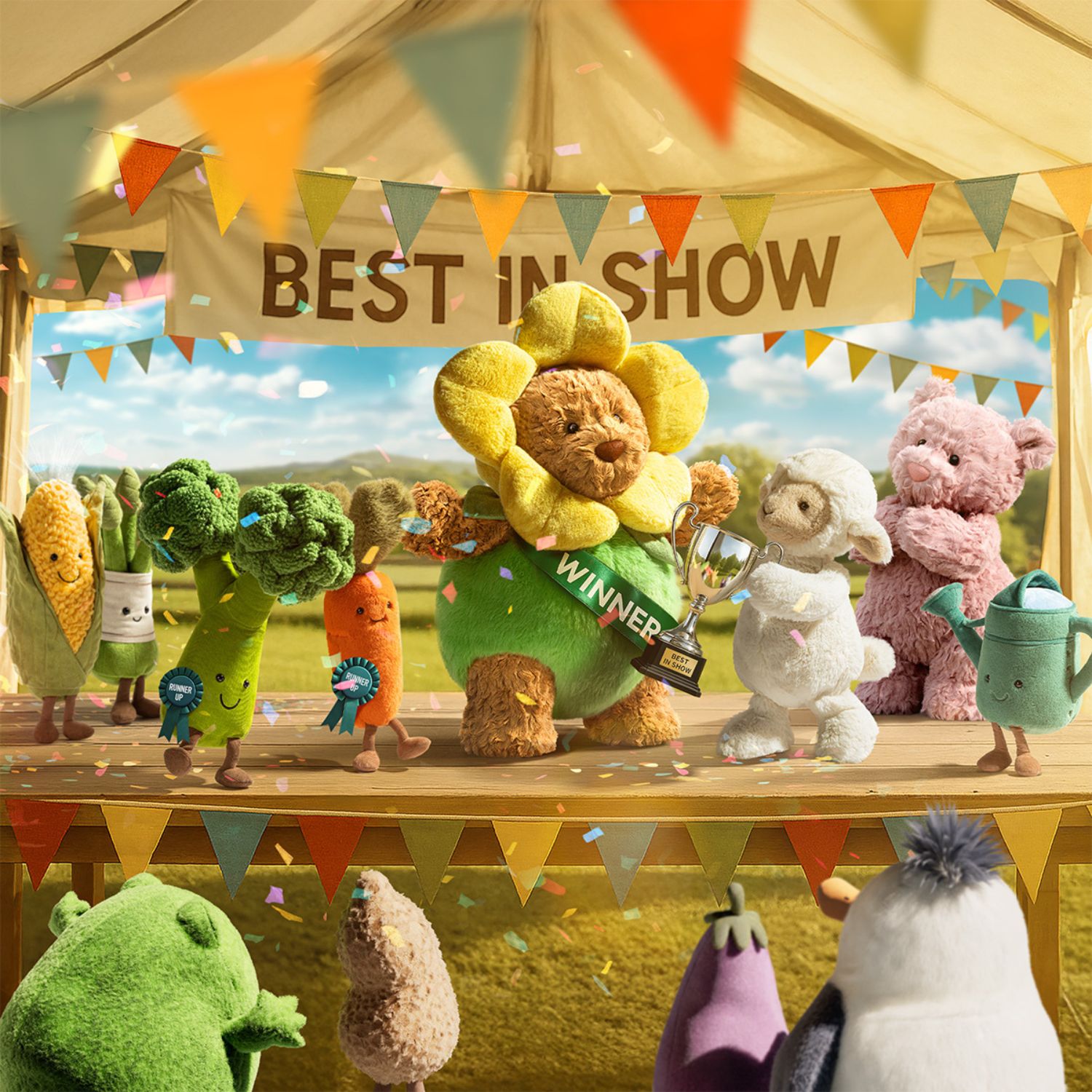 Peluche Amuseable Brocoli (24 cm) (Jellycat) - Image 2