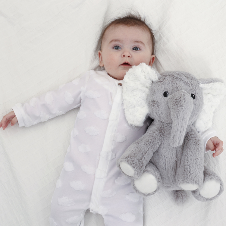 Peluche bruit blanc Elliot l'éléphant (Cloud B) - Image 1