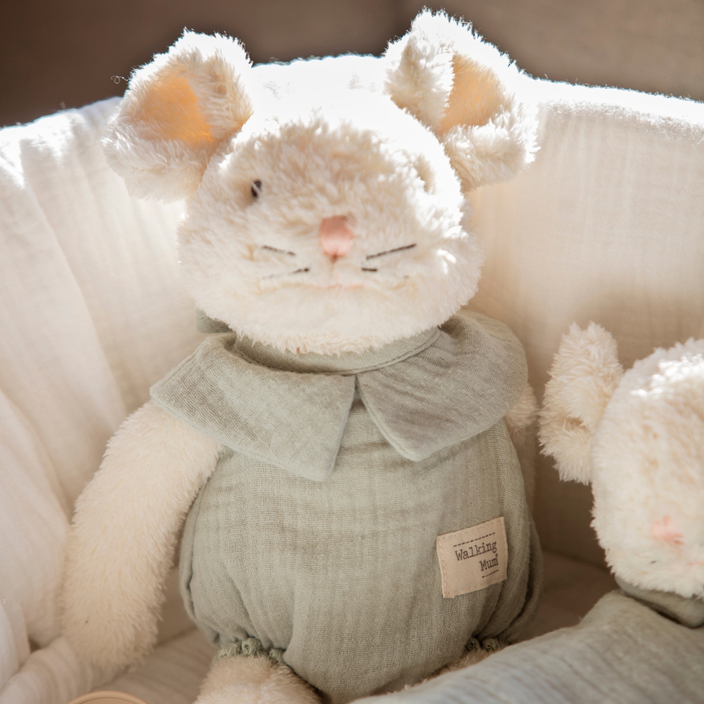 Peluche souris Poppy Mousse (25 cm) (Walking Mum) - Image 1