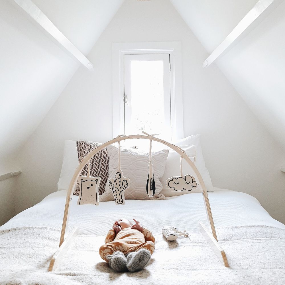 Lot de 5 activités à suspendre Gym figures en toile canvas (Childhome) - Image 5