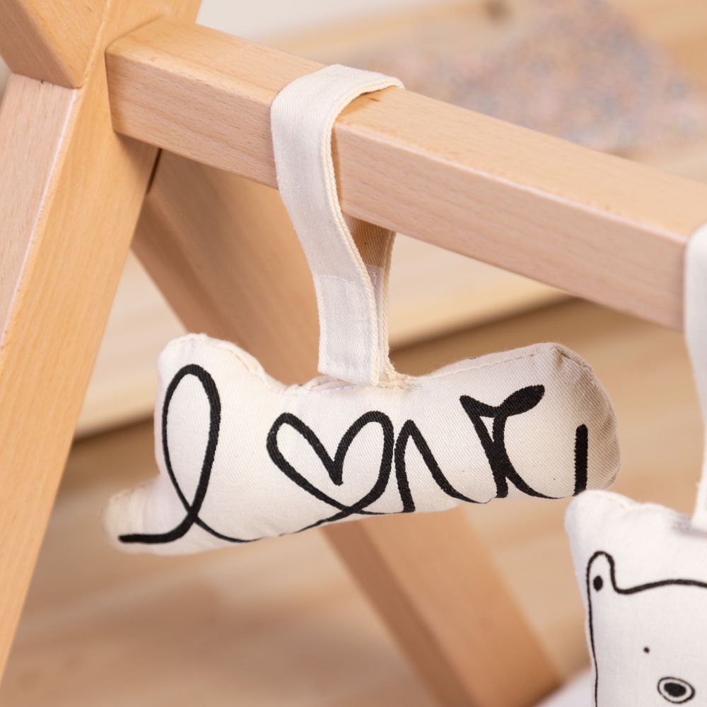 Lot de 5 activités à suspendre Gym figures en toile canvas (Childhome) - Image 8