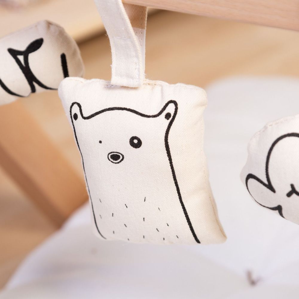 Lot de 5 activités à suspendre Gym figures en toile canvas (Childhome) - Image 9