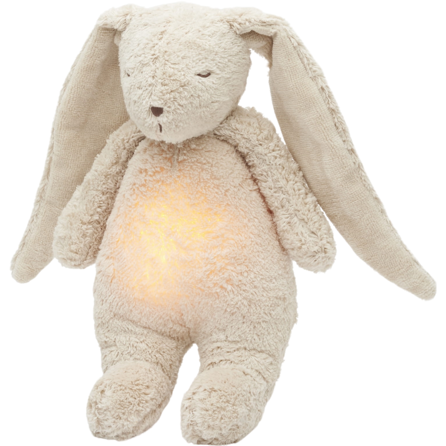 Peluche veilleuse lapin nature bio avec sons & lumières sable 2.0 (Moonie) - Image 5