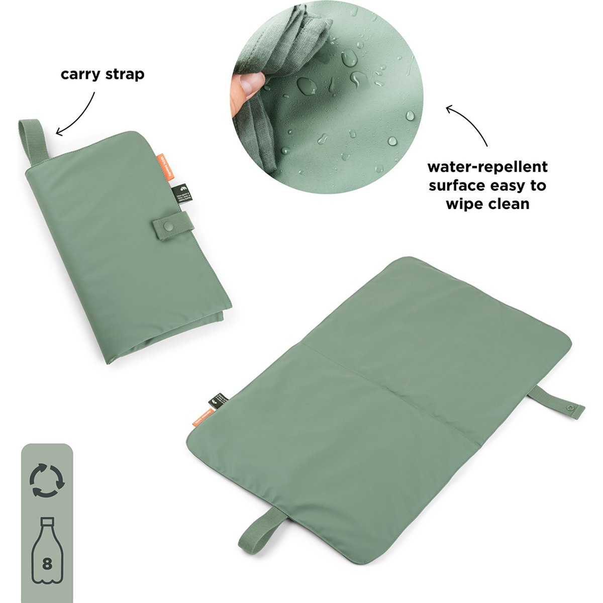 Tapis à langer pliable Vert (Done by deer) - Image 5