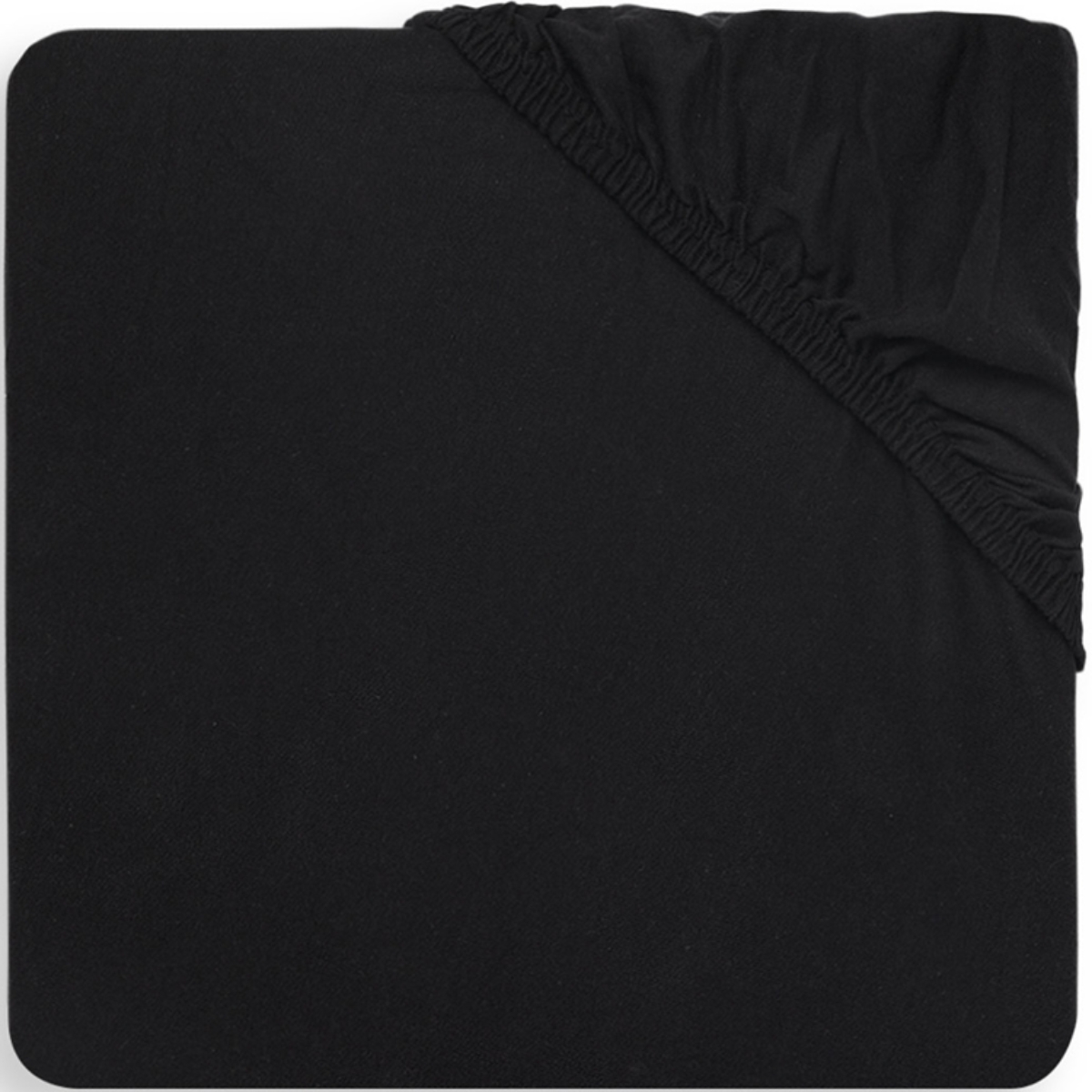 Drap housse noir (60 x 120 cm) (Jollein) - Image 1