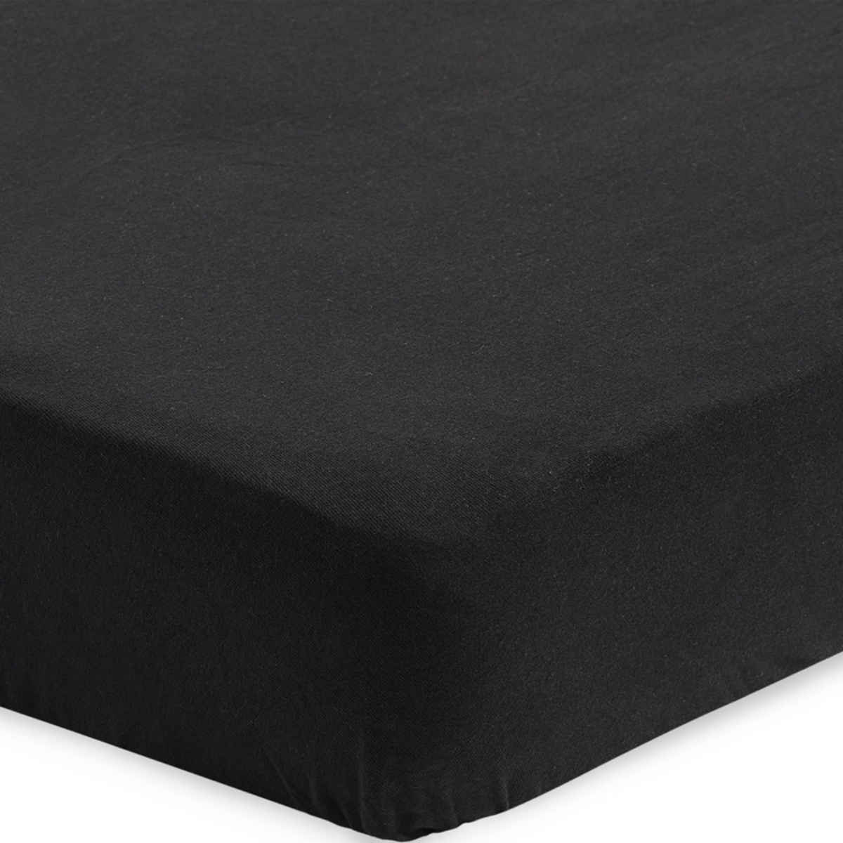 Drap housse noir (60 x 120 cm) (Jollein) - Image 2
