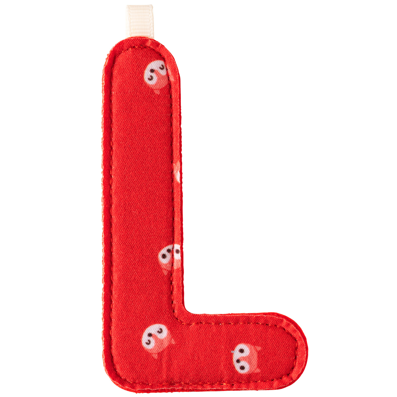 Lettre en tissu à suspendre L Alice (9,5 cm)