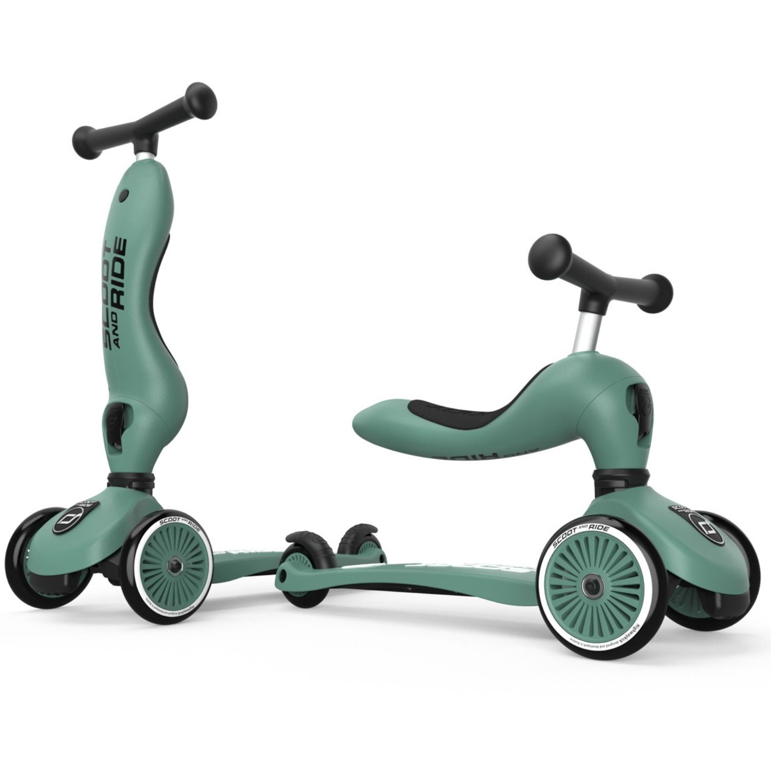 Porteur évolutif en trottinette Highwaykick 1 Forest