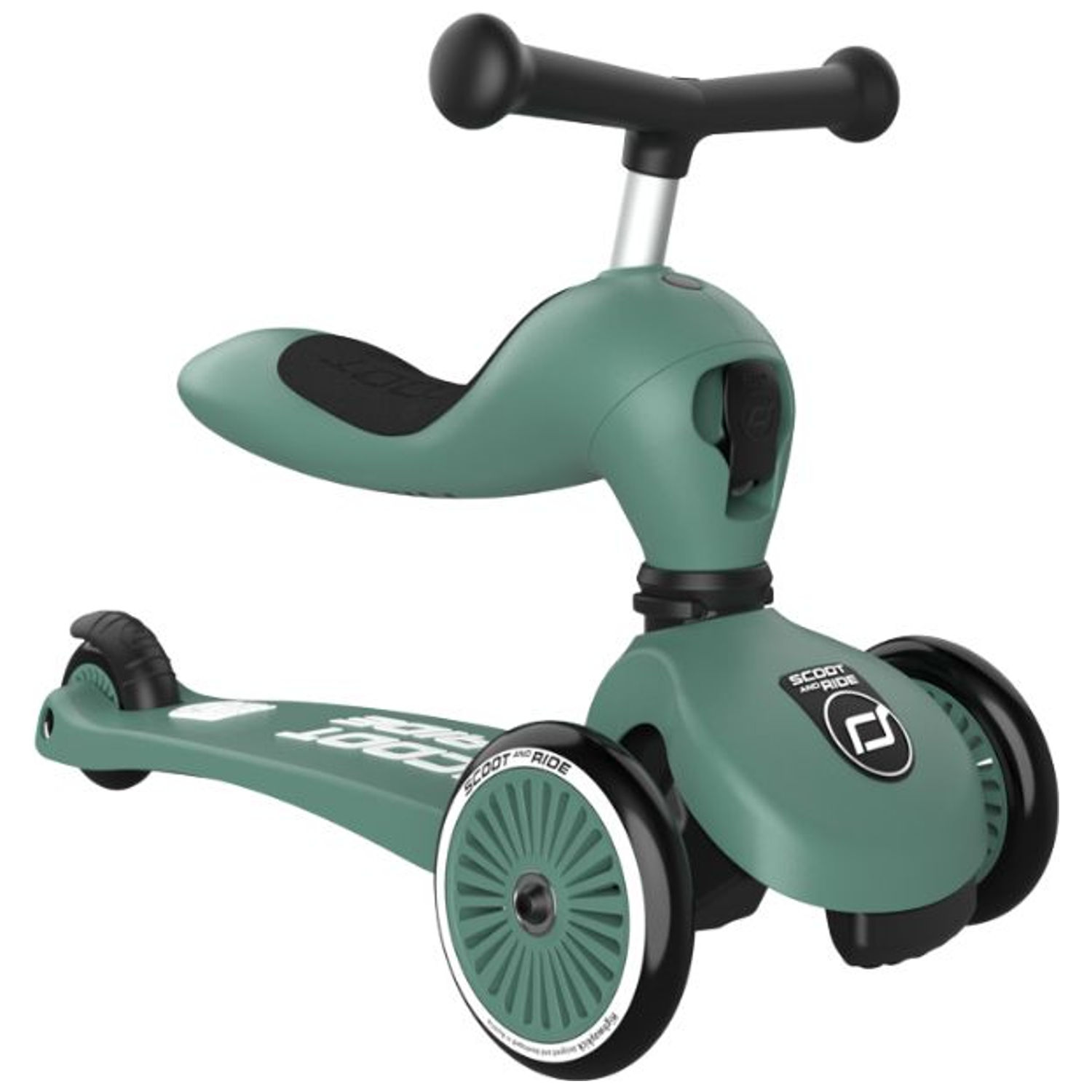Porteur évolutif en trottinette Highwaykick 1 Forest (Scoot And Ride) - Image 4