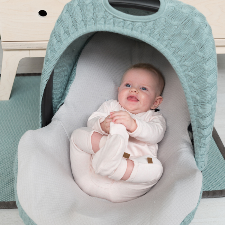 Chaussons bébé en coton bio Melange rose clair (0-3 mois) (Baby's Only) - Image 2