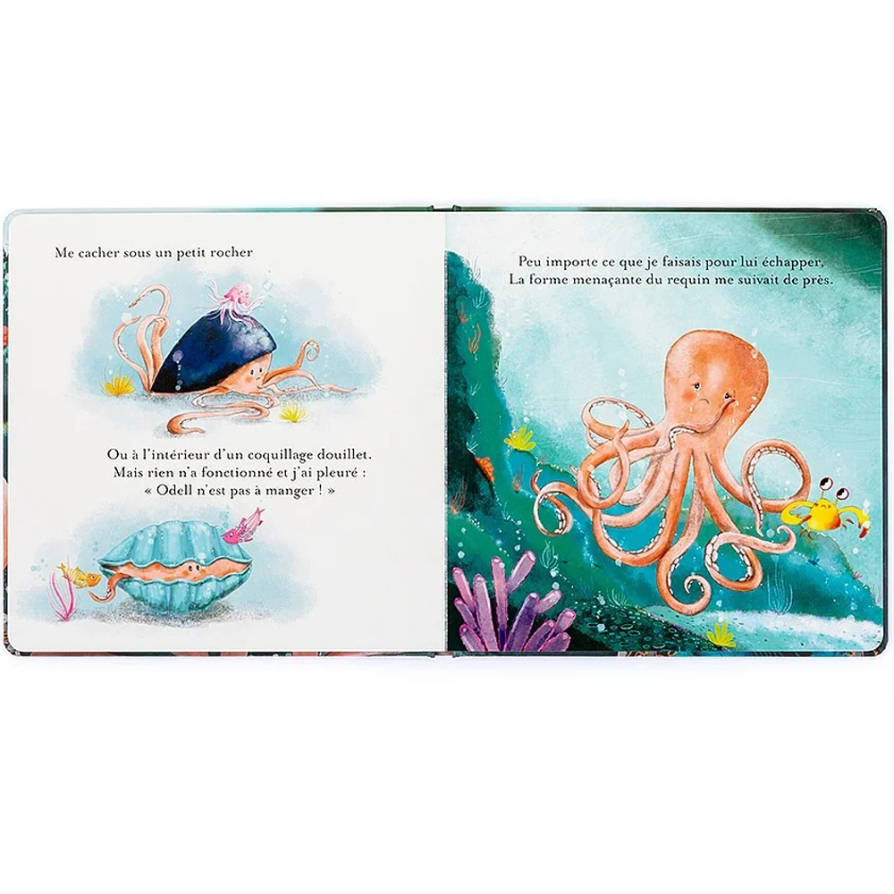 Livre Odell la petite pieuvre courageuse (Jellycat) - Image 1