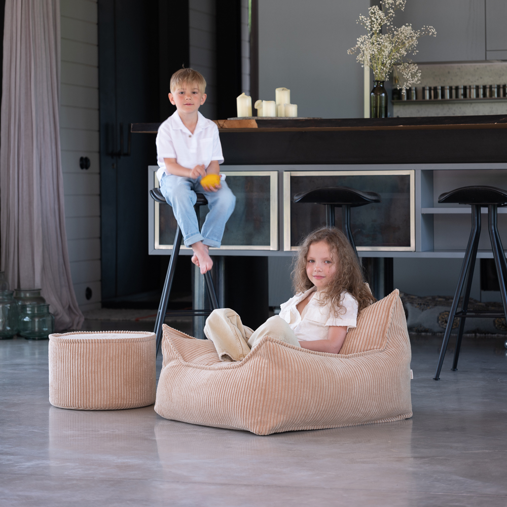 Fauteuil pouf Brown Sugar velours côtelé (Wigiwama) - Image 3