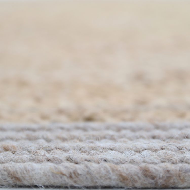 Tapis rond Yhuki en jute et laine Taupe (140 cm) (Nattiot) - Image 2