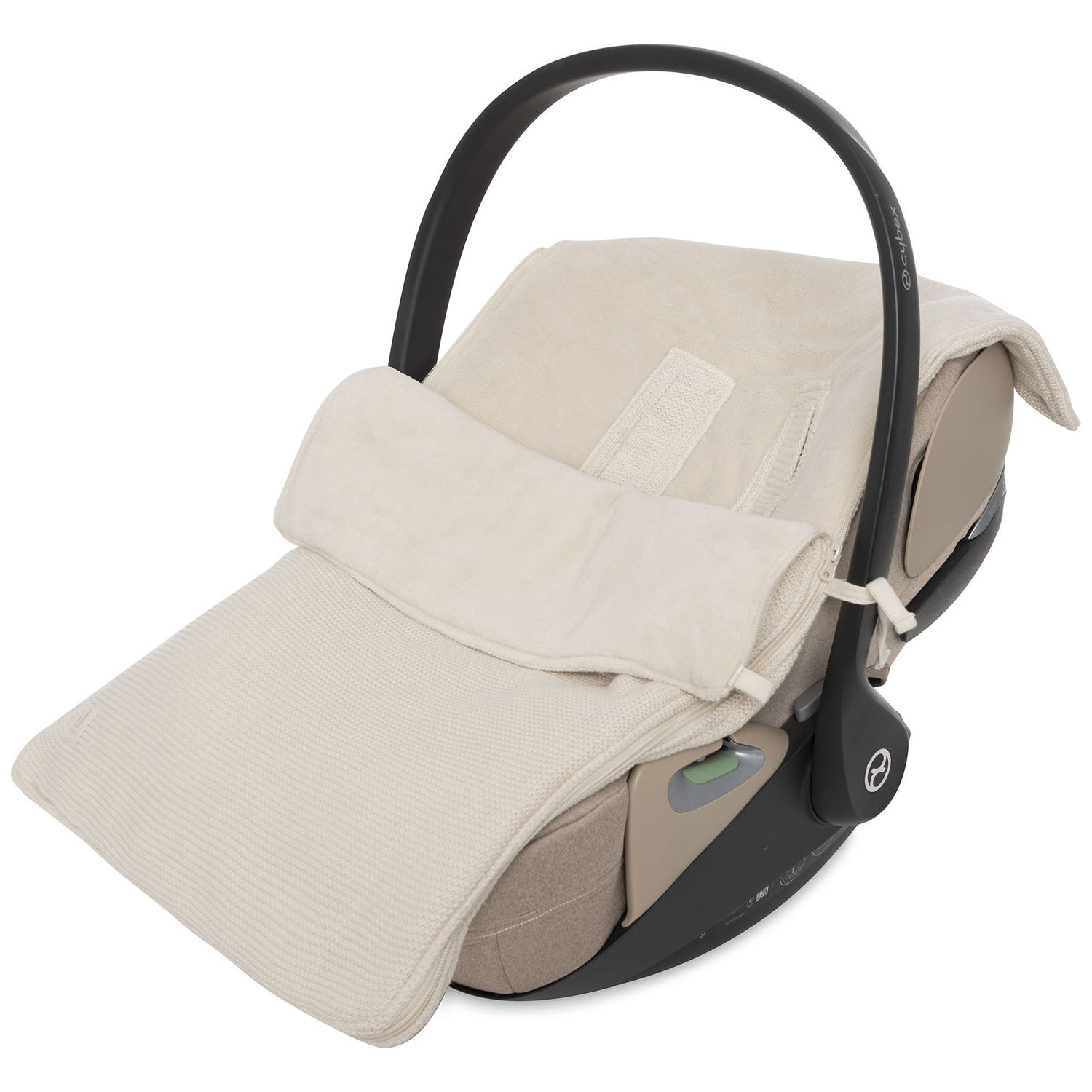 Jollein - Nid d'ange passe sangle Basic Knit Oatmeal (groupe 0+)