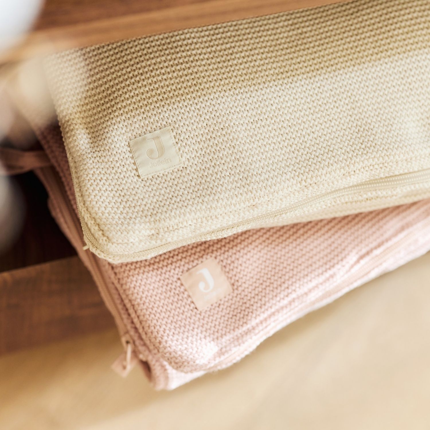 Nid d'ange passe sangle Basic Knit Oatmeal (groupe 0+) (Jollein) - Image 1