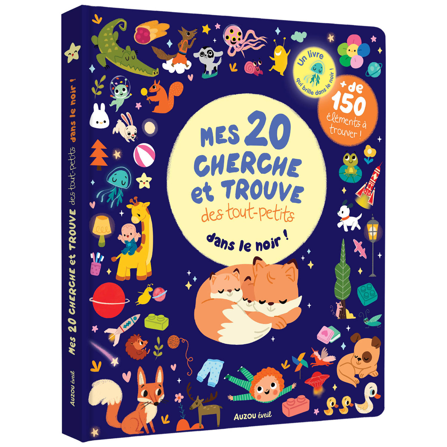 Livre Mes 20 cherches et trouve des tout-petits Qui brillent dans le noir !