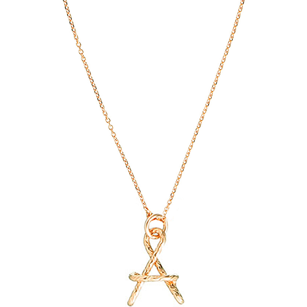 Padam Padam - Collier chaîne Grande initiale goldfilled jaune (personnalisable)