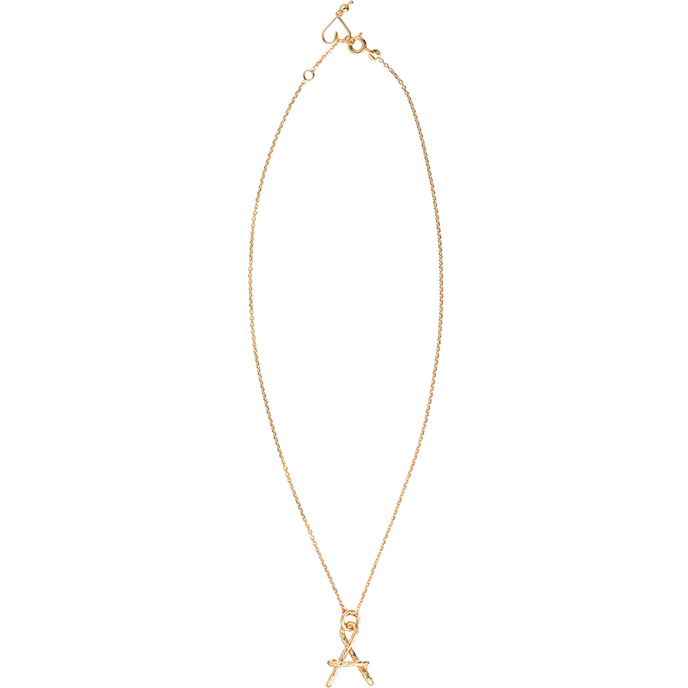 Collier chaîne Grande initiale goldfilled jaune (personnalisable) (Padam Padam) - Image 1