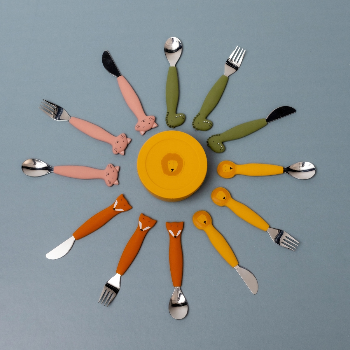 Set de couverts en silicone Mr. Dino (3 pièces) (Trixie) - Image 3