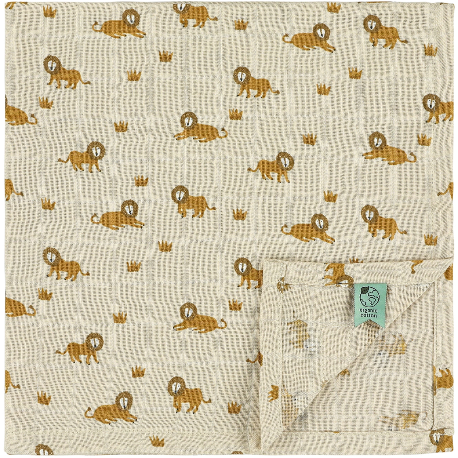 Lot de 3 langes en mousseline Lively Lion (55 x 55 cm) (Trixie) - Image 4