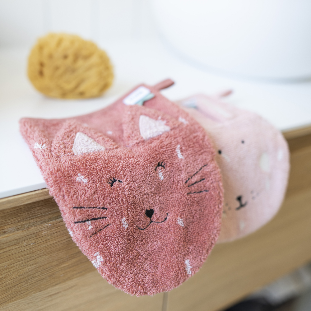 Lot de 2 gants de toilette Mrs. Cat et Mrs. Rabbit (Trixie) - Image 2