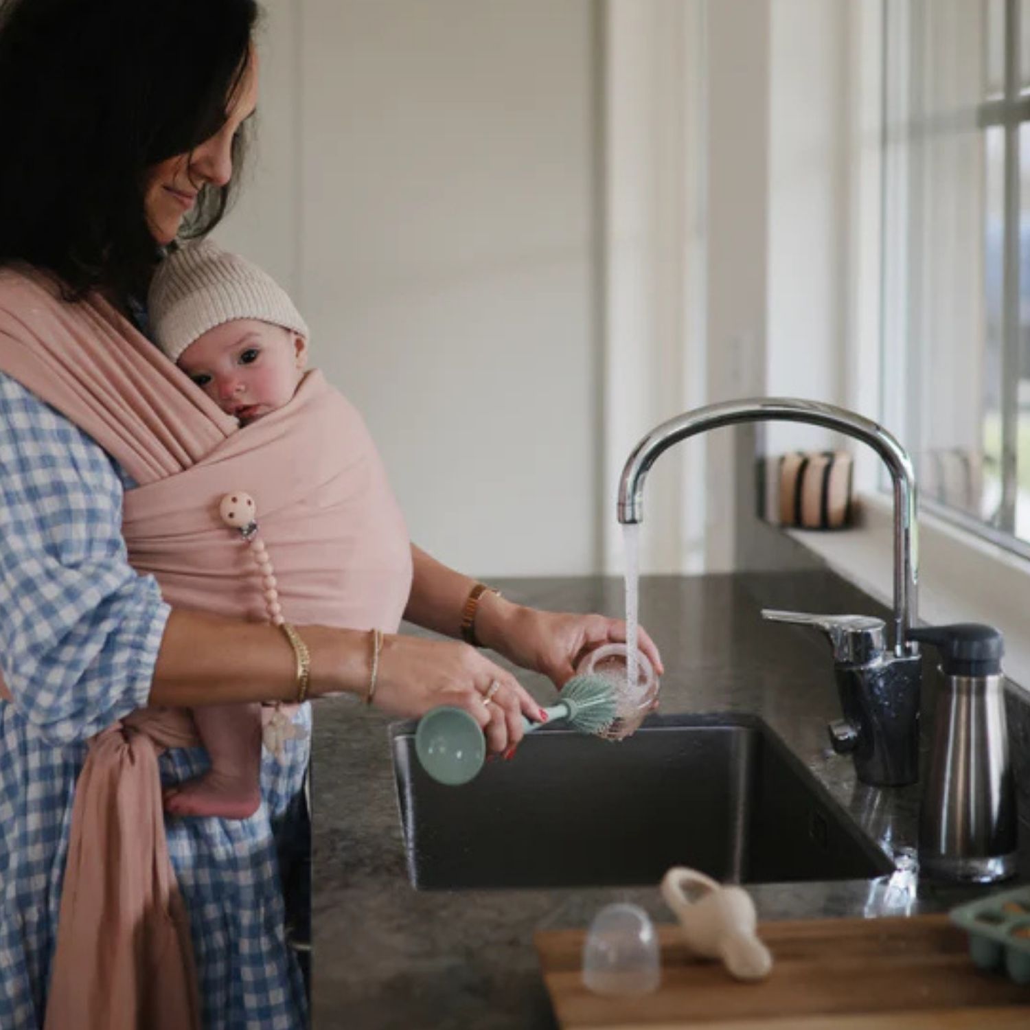 Goupillon en silicone Shifting Sand (Mushie) - Image 6