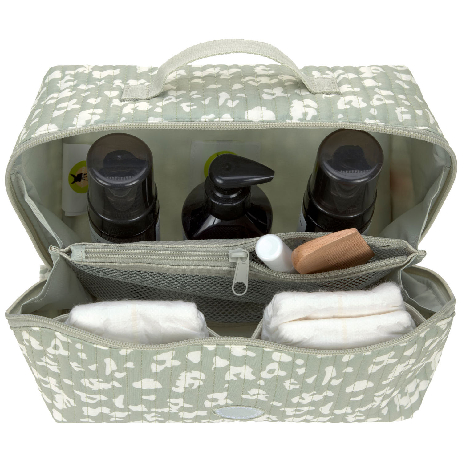 Trousse de toilette Flex Leo kaki clair (Lassig) - Image 4