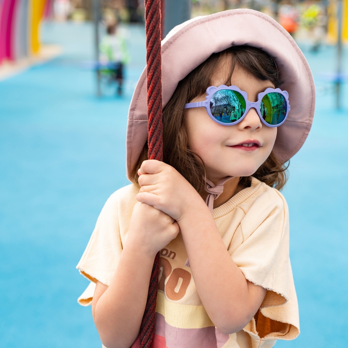 Chapeau anti-UV Camper Rose (1-2 ans) (KI et LA) - Image 3