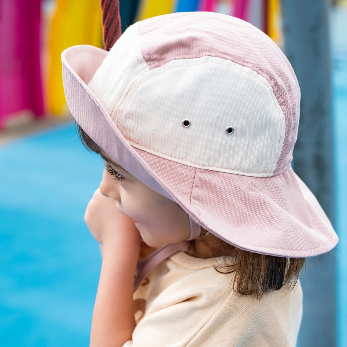 Chapeau anti-UV Camper Rose (1-2 ans) (KI et LA) - Image 5