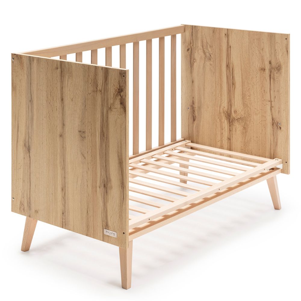 Lit bébé évolutif Martha finition chêne (120 x 60 cm) (Micuna) - Image 6