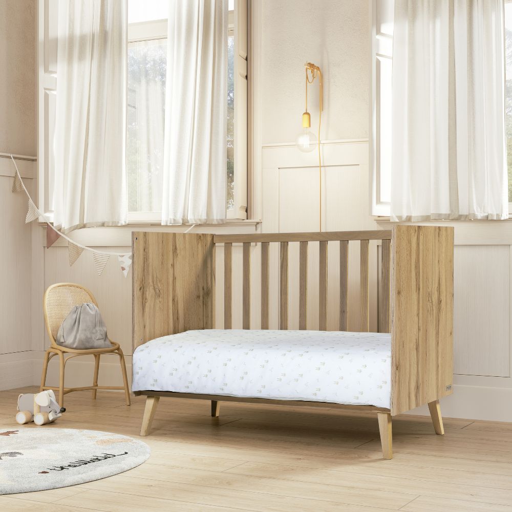 Lit bébé évolutif Martha finition chêne (120 x 60 cm) (Micuna) - Image 2